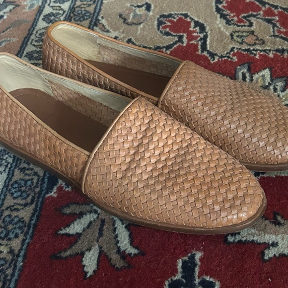 BARELY WORN Nisolo Loafers Alejandro Woven Tan Leather Slip-Ons in Men's 12 - Picture 6 of 6